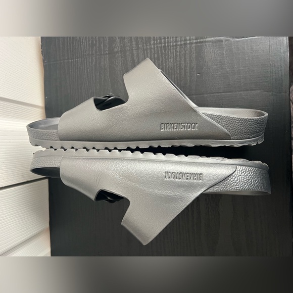 Birkenstock Arizona Essentials EVA Metallic  Anthracite Unisex M 10 - Picture 4 of 8